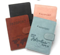 Custom Logo RFID Blocking Passport Holder Passport Cover Wallet Pu Leather Passport Multi-Card Clip With Anti Magnetic Buckle