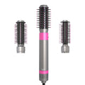 Newly Launched 3 in 1 Interchangeable Brush Head Hair Straightener & Curler Brush Sets Custom Fast Dry Hair Dryer Brush