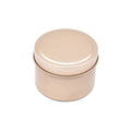 Rose Gold Round Gift Packaging Tin Cans Manufacture