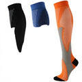 New Breathable Sporty Knee High Nylon Knitted Quick Dry Compression Socks for Men and Women