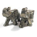 Huiying New Hand carved 4inch stone pyrite elephant statues Crafts