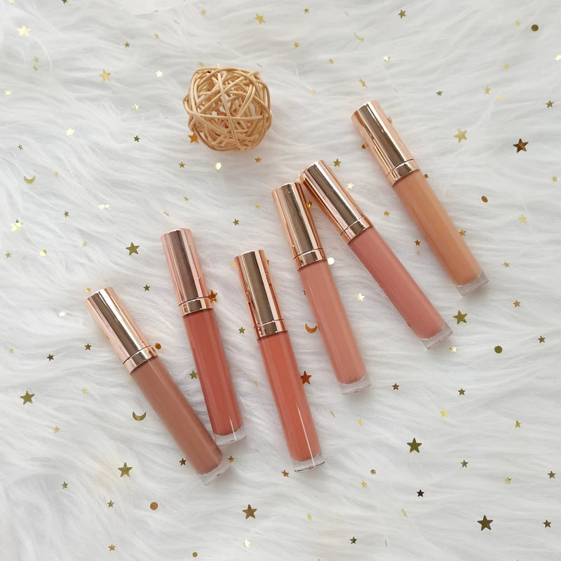 Custom Logo Nude Matte Lipstick Waterproof Nude Liquid Lipstick