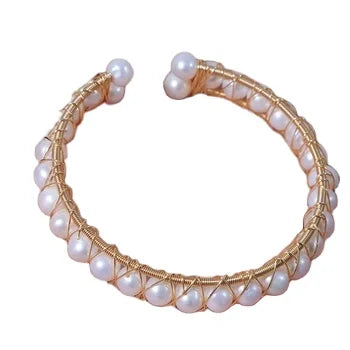 Brand Pearl Bracelet 2023 Retro Wedding Pearl Bracelets love Adjustable Bangle Bracelet for Women Jewelry