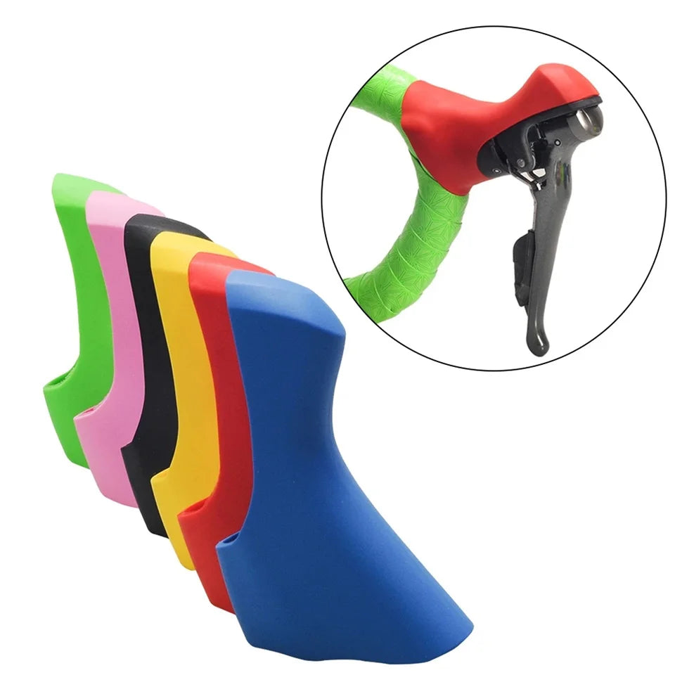 YOUME 9 Colors Bicycle Accessories Protective Bike Shifter Hoods and Brake Levers Cover made of Silicone