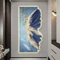 Modern Acrylic LED Wall Light Simple Living Room Bedroom Bed Sofa Corridor Feather Wall Light Painting