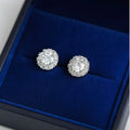 VOAINO PT950 1ct D Color VVS Lab Grown Round Brilliant Cut Diamond Stud Earrings IGI Certified 14k Gold Women's Jewelry