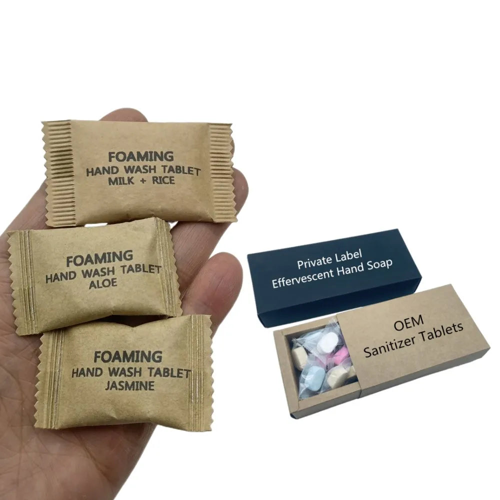 Hand Wash Cleaner Tablet Fragrance Solid Dissolvant Foaming Hand Soap Tablet