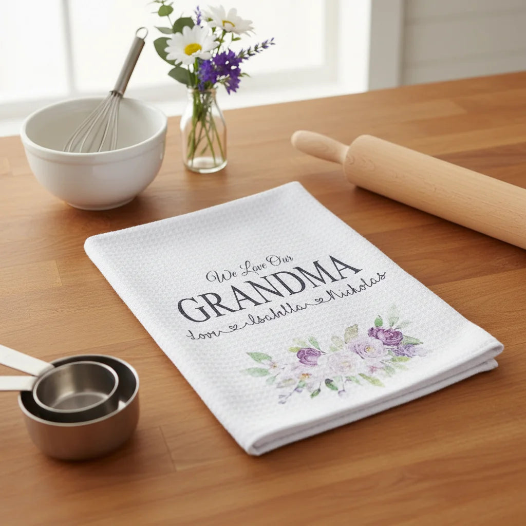 Wholesale 40x60cm Polyester 350gsm Sublimation Blank Plain Waffle Kitchen Tea Towel