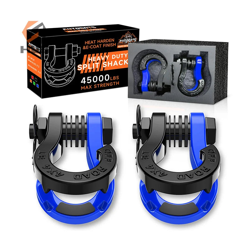 Heavy Duty 3/4" Drop Forged Off-Road Recovery Screw Pin 8T Towing Split Shackle