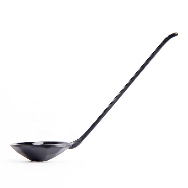 Hot Sale Eco-Friendly Melamine Ramen Spoon with Custom Logo for Giveaways and Promotion
