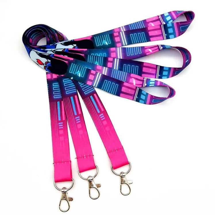 Promotional Custom Sublimation Printed Polyester Lanyard Durable with Gravure Printing and Hook Accessories