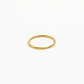 Fenny 18K Gold Plated Minimalism Smooth Surface Ring Versatile for Couples Stainless Steel Wholesale Jewelry