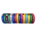 Custom Eco-friendly High Quality Silicone Soccer Cup Bracelet Country Flags Fashion Event Printed Wristbands 12mm Band Souvenir