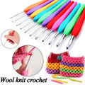 Silicone Crochet Hooks Needles Soft handle Stitches Knitting Craft MegaBDM