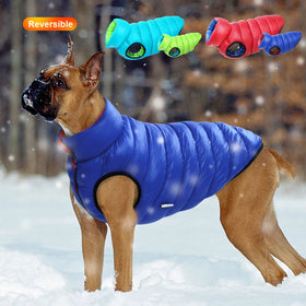 Warm Winter Dog Clothes Vest Blanks Jacket Coat 3 Layer Thick Pet Clothing Waterproof Outfit for Small Big Animals