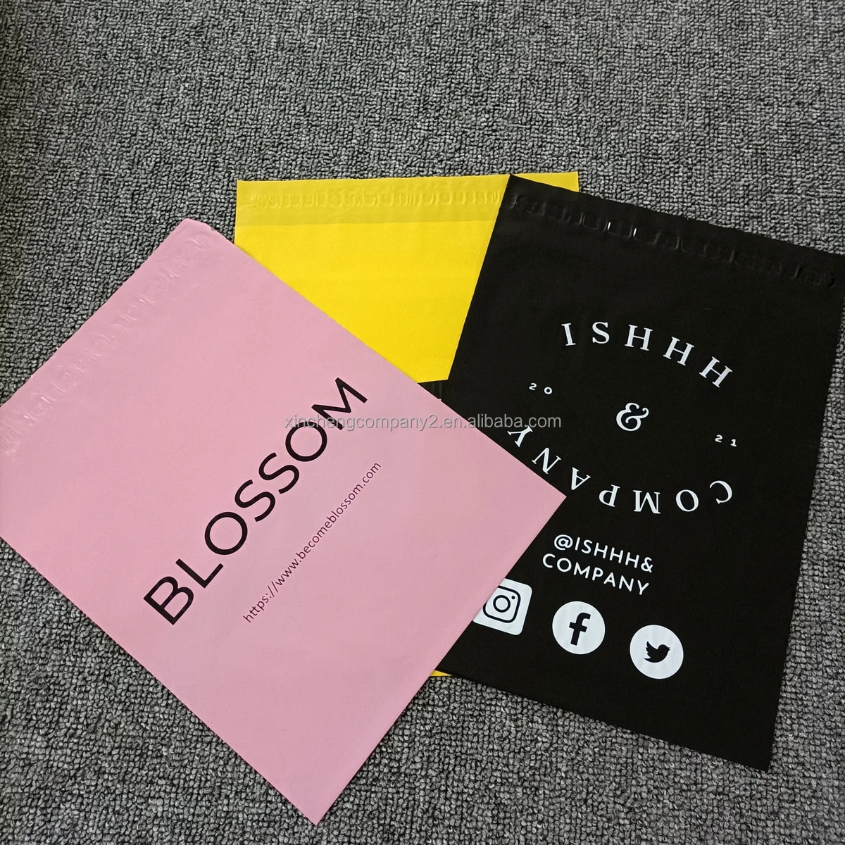 Custom Printing Eco Friendly Compostable Thick Die Cut Patch Shopper Shopping Plastic Packing Bags