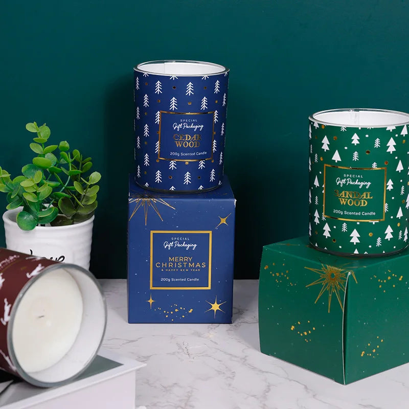 Handmade Luxury Eco-Friendly Soybean Wax Aromatherapy Candle Creative DIY New Product for Holiday Diwali Easter Christmas