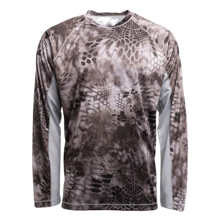 Men's UPF50+ Quick Dry Lightweight Breathable Stealthy Long Sleeve Camo Hunting Fishing Shirts Custom Logo Plus Size-Wholesale
