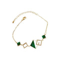 2022 Hot New Style Cute Women's Diamond Square Bracelets Fashion Accessories Trend