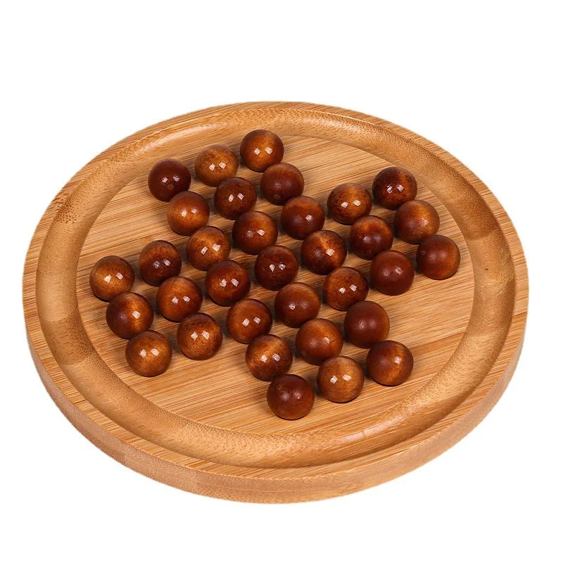 Bamboo Chess Novelty Board Game Toys Children Intellectual