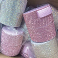 Lash Glue Container with Rhinestone Eyelash Glue Storage Tank Activated Carbon Sealed Adhesive Jar Eyelash Extension Supplies