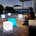 Custom Logo Retractable LED Bar Stools 16 Different Color Changing Outdoor Event Plastic Light up Waterproof LED Cube Bar Chair