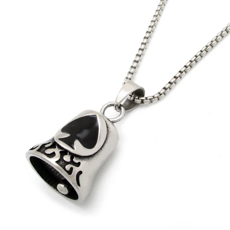 Wholesale Gremlin Heart Cards Guardian Stainless Steel Keychain Necklace Custom Logo Punk Angel Wing Bell Fashion Metal Keychain