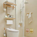 Bathroom Germany Zelkova Storage Rack Hardware Accessories Set Washroom Toilet Accessory Set Wooden Bathroom Accessories Set