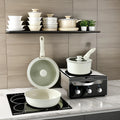 Luxury High Quality Non-Stick Metal Cookware Set Detachable Frying Pan Soup Pot Milk Pot Universal for Gas for Household Kitchen