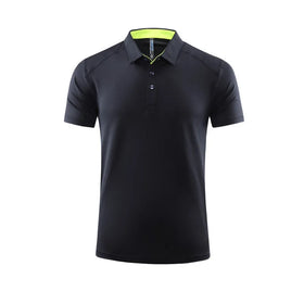 Plus Size 6XL Sports Quick Drying Polo Shirt Short Sleeved Men's Summer Quick Drying Running Sports Top
