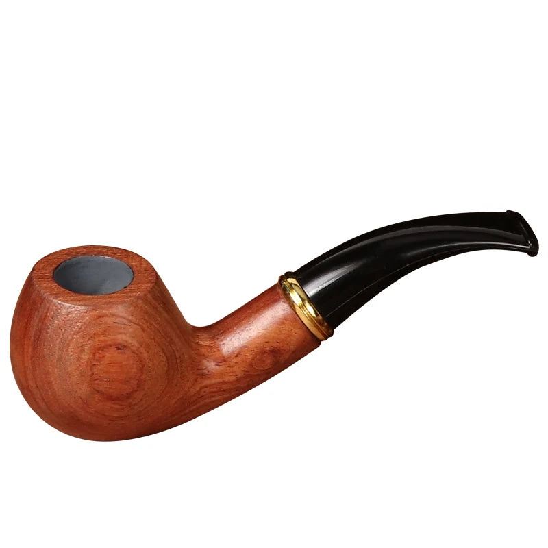 Erliao Factory Wholesale Wooden Tobacco Pipe Smoking Accessories Solid Wood Smoking Pipe