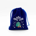 9x12cm Royal Blue Velvet Drawstring Gift Bags Christmas Party Favors Pouches