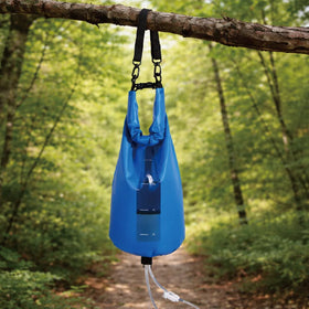 Portable 10L Outdoor Camping Hiking Fishing Gravity Purifier Bag Ceramic Water Filter Manual Power Source for Water Filtration