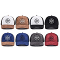 Unisex PVC Logo Sports Baseball Cap Wholesale 5 Panel Curved Brim Suede Gorras Trucker Hat with Mesh for Fishing Outdoor Use
