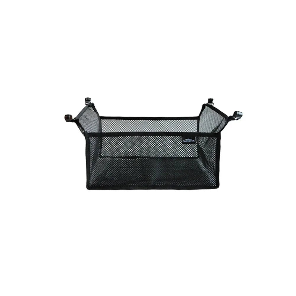 Outdoor Fine-Knitted Under Table Net Bag Portable Lightweight Foldable Desk Storage Mesh Bags for Camping Picnic Fishing