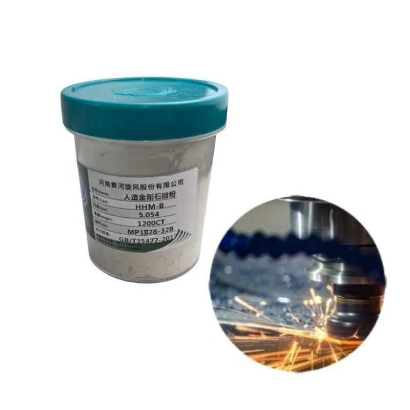 Superior Surface Finish Clean Blocky Particles Stable Distribution for Gemstone & Glass Polishing ISO9001 50 Carat HHM-B Diamond