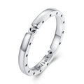 925 Sterling Silver Special Star Moon Couple Rings for Women Pave AAA Clear Zircon Band Bezel Setting Fashion Jewelry SCR895