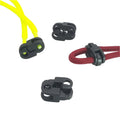 Matte Black Metal Cord End Stopper Drawstring Toggle Spring Stopper Rope Lock Buckle for Clothing