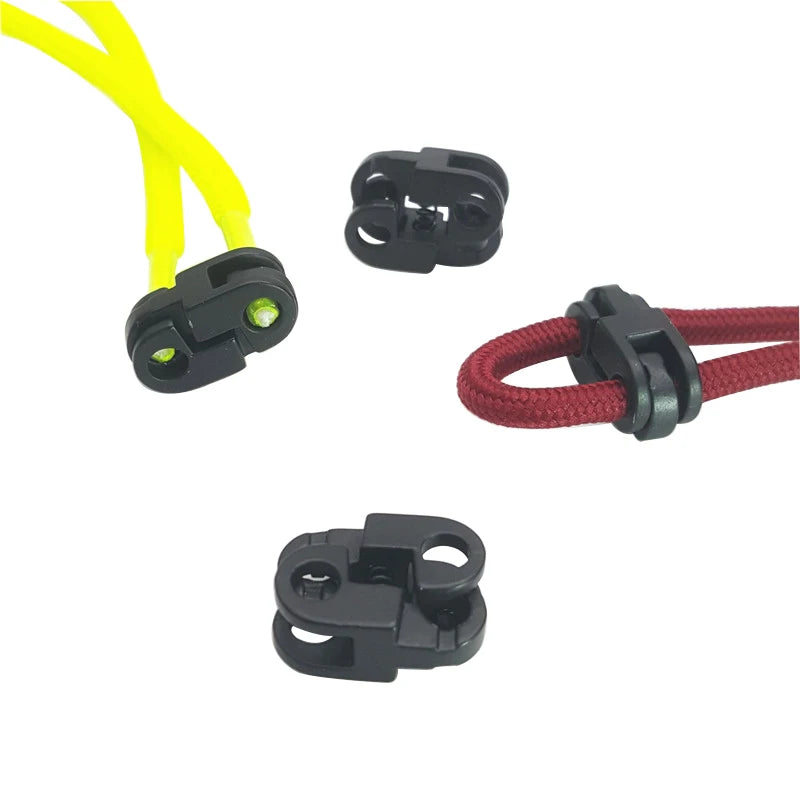 Matte Black Metal Cord End Stopper Drawstring Toggle Spring Stopper Rope Lock Buckle for Clothing