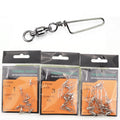 LT006 304 Stainless Steel Fishing Connector Swivel Snap Fishing Accessories 10pcs/bag Custom Packing in Stock