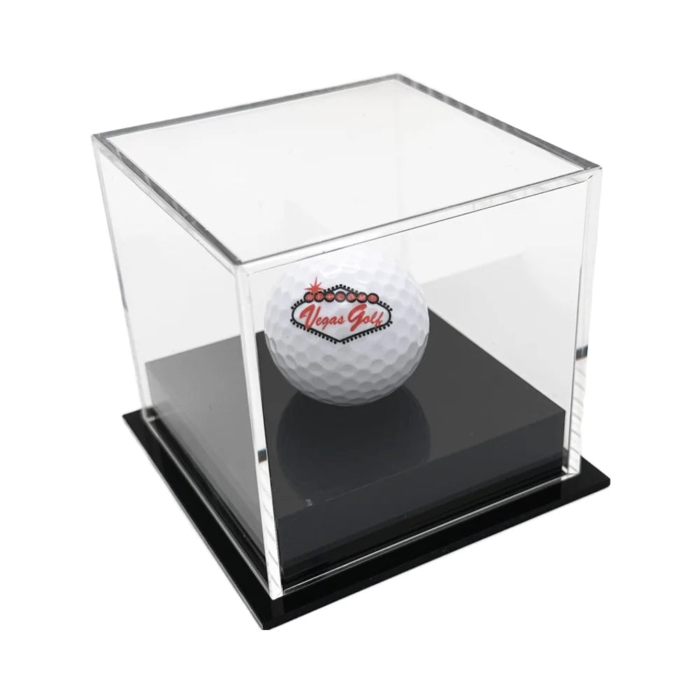 Ready to Ship Clear Acrylic Golf Ball Display Case Transparent Storage Box Showcase for Signature Ball