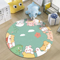 Custom Living Room Large DIA60cm Round Carpet Area Rug Round Handmade for Home Decor