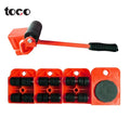 Furniture Lifter With 4 Pack 3.9"x3.15" Furniture Slider Mover Transport Set Heavy Furniture Roller Move Tools