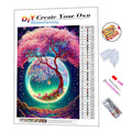 Moonlit Tree Diamond Painting Full Drill Scenery Painting DIY 5d Diamond Art Kits for Home Decor