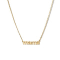 14k Gold Mama Necklace for Mom 925 Sterling Silver Letter Necklace Name Necklace Personalised