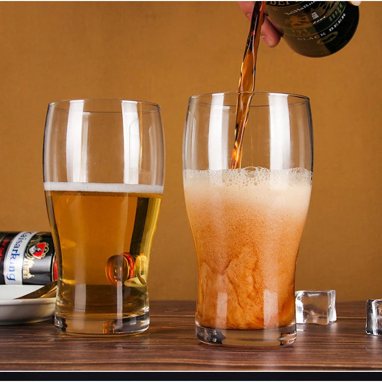 2021 New Arrival 500ml Transparent Glass Beer Cup