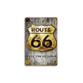 ROUTE 66 Poster Painting Tin Sign Vintage Wall Decor for Cafe Bar Pub Home Beer Decoration Crafts