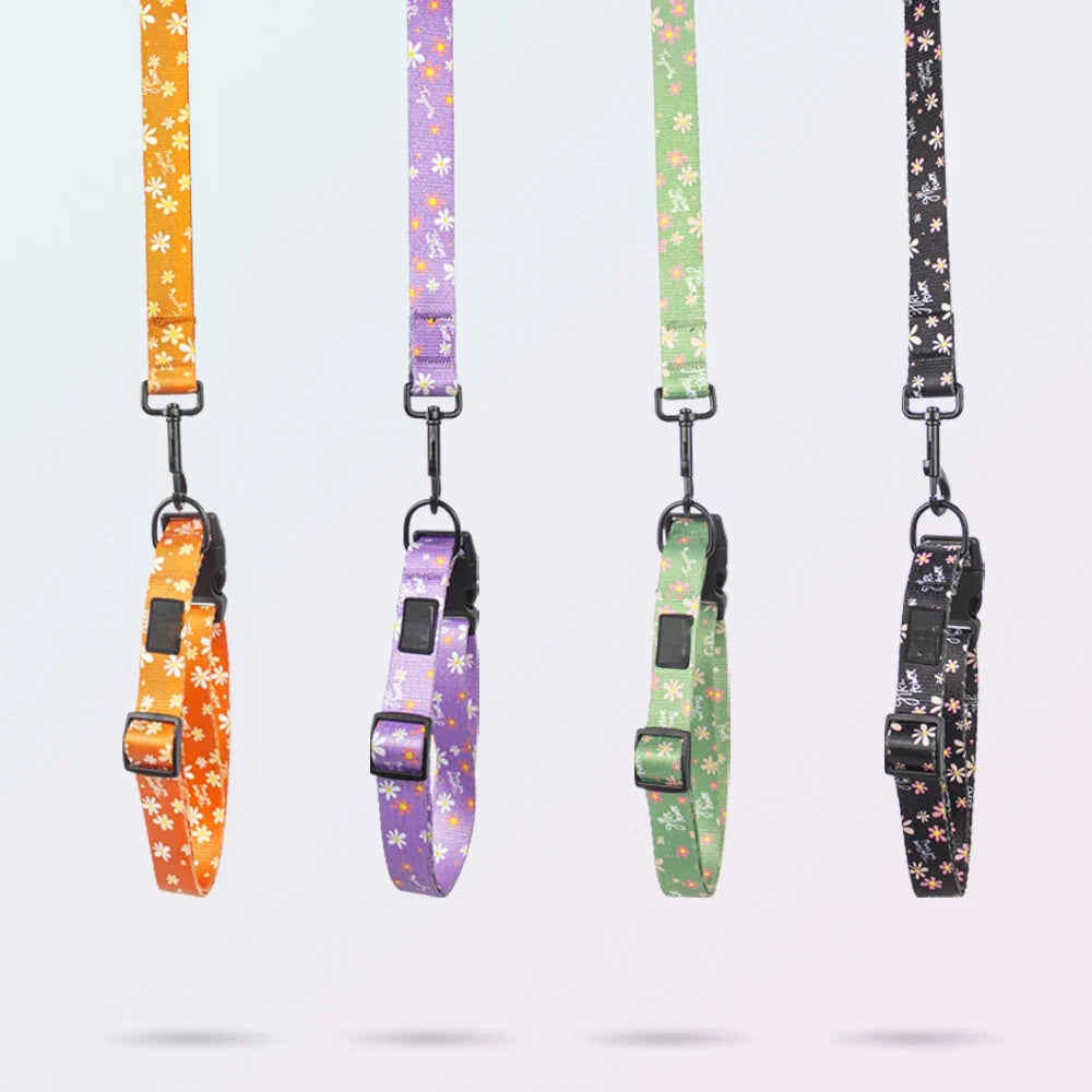 New Design Fashion Dog Collar for Medium Large Dogs - Adjustable Nylon Collar with Buckle and Padded Lining