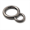 Heart Round Secure Open Spring Ring Clasps for Jewelry Bag Purse Making