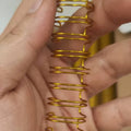 Gold 12.7 mm Black Color 1/2inch Double Loop Binding Wire Metal Double Loop Wire for Binding Golden Double Wire O